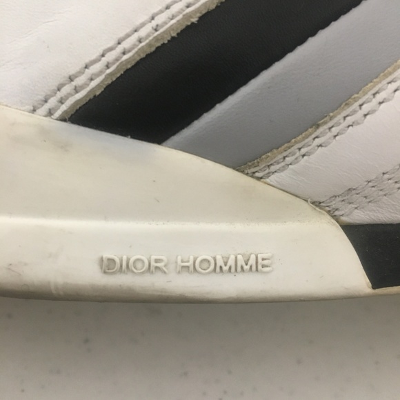 Dior Homme Mens Leather Sneakers Shoes Rare 45 - Picture 5 of 8